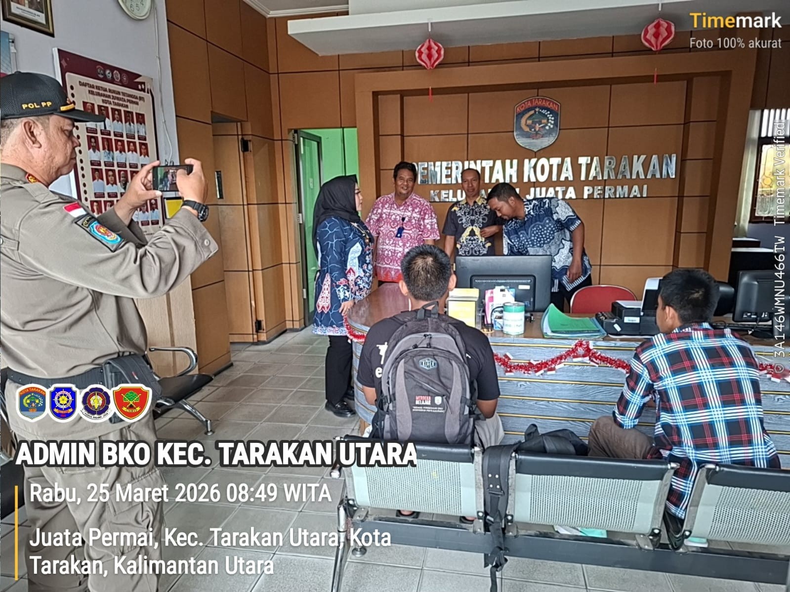 Silahturahmi dan Sidak Pasca Libur Hari Raya Idul Fitri 1447 H Di Kantor Kelurahan Juata Permai